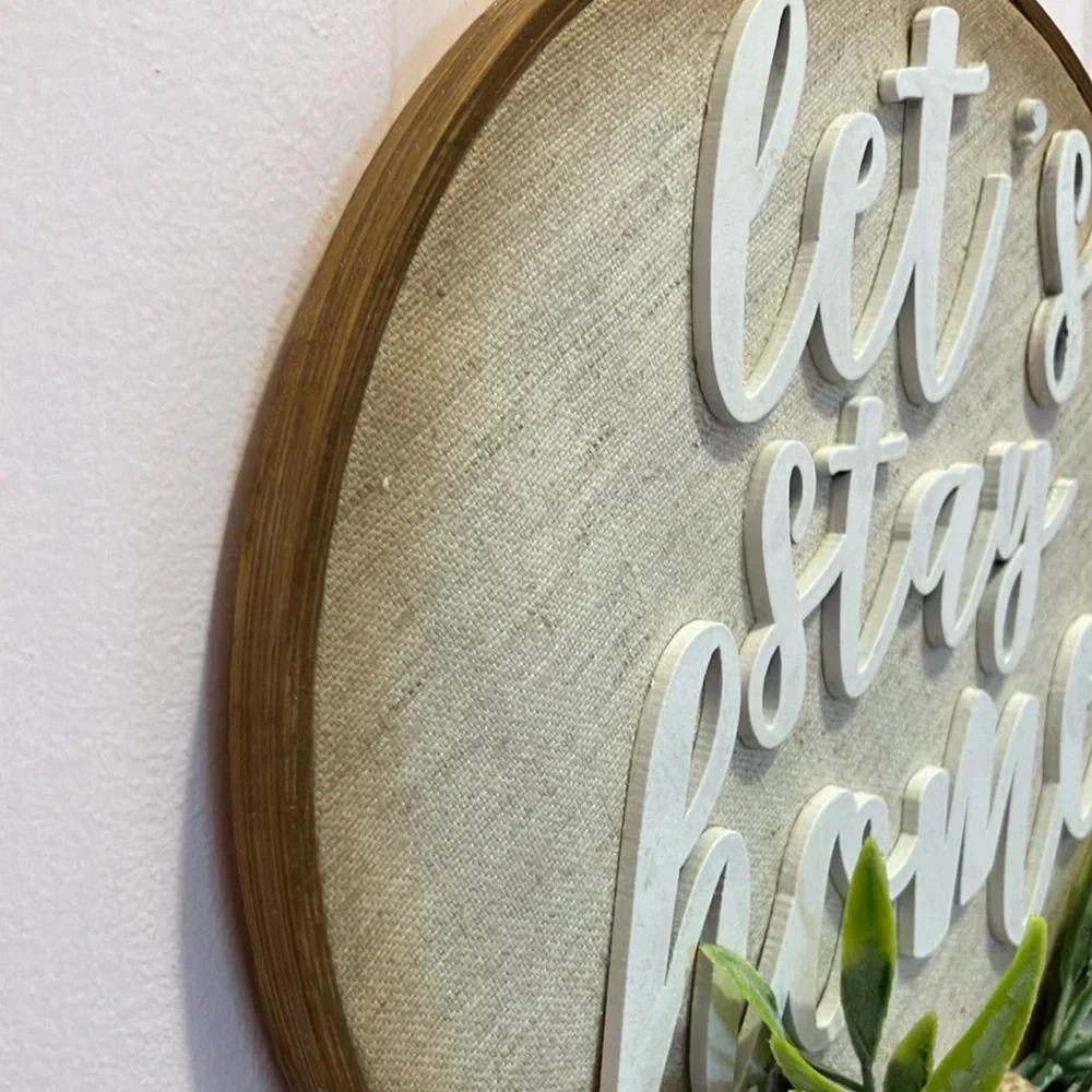 NWT Rustic Wall Decor with Lavender Accents